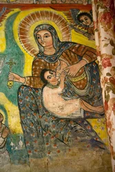 Narga Selassie Christliche Kirche, Insel Dek, Tana-See, Gondar Region, Äthiopien, Afrika